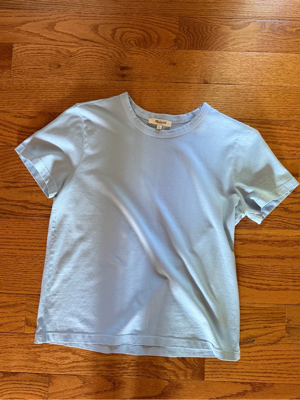 Madewell Woman’s Baby Blue Crew Neck Tee